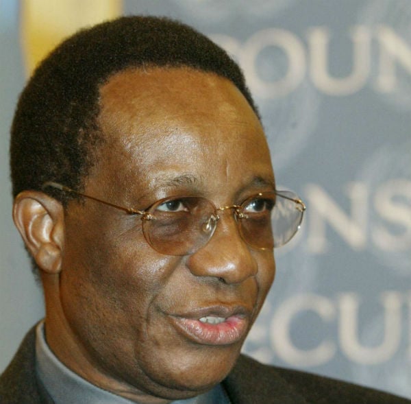 Martin Belinga Eboutou, directeur de cabinet de Paul Biya le 11 mars 2003 à New York. &copy; STUART RAMSON/AP/SIPA/AP/SIPA