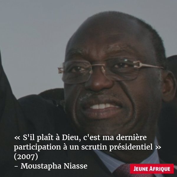 Moustapha Niasse, président de l'Assemblée nationale sénégalaise &copy; Rebecca Blackwell/AP/SIPA