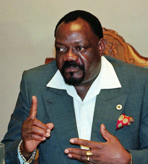 Jonas Savimbi, leader de l'Unita, tué le 22 février 2002 &copy; SASA KRALJ/AP/SIPA