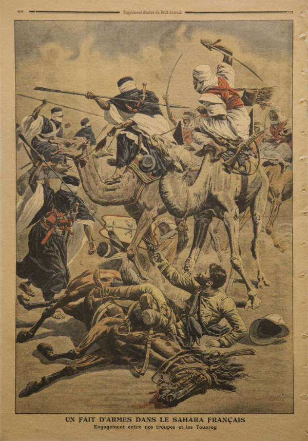 Coupure de presse du Petit Journal "Un fait d'armes dans le Sahara français. &copy; Jean-Marc Durou