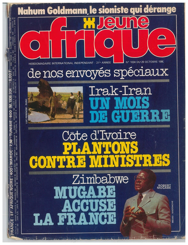 La couverture de JA du 29 octobre 1980 &copy; Archives JA