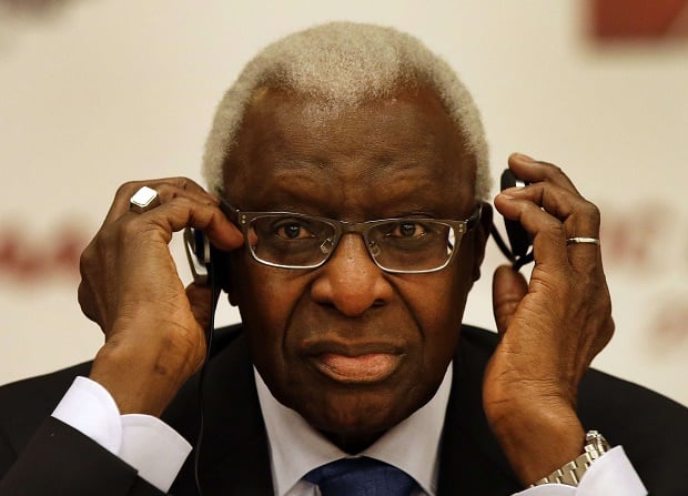 Lamine Diack a été mis en examen en France pour corruption. &copy; Kin Cheung/AP/SIPA