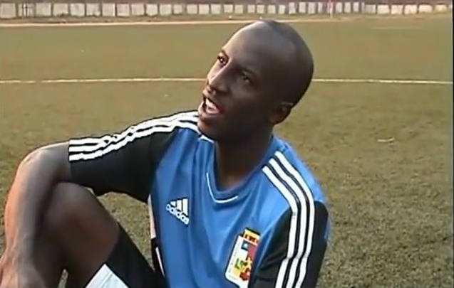 Le footballeur centrafricain Moussa Limane. &copy; Capture d&rsquo;écran Youtube