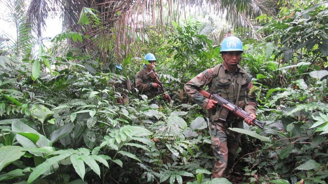 Les Casques bleus patrouillent à Buniyampuli, dans l'est de la RDC. &copy; Flickr/Monusco