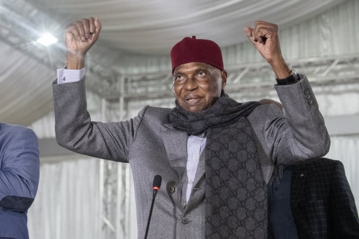 Abdoulaye Wade, le 13 février 2019 lors du comité directeur du PDS, à Dakar. &copy; Sylvain Cherkaoui pour JA