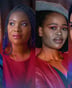 De gauche à droite : Adriana Lesca, Cyrielle Ndjiki Nya, Pretty Yende, Fatma Saïd. © Montage JA; STEPHANE DE SAKUTIN/AFP; James Bort; 2020 Cyrielle Ndjiki Nya; DR