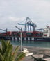 Un porte-conteneurs de CMA CGM à Port Réunion. © CMA CGM