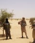Combattants du groupe Ansar Eddine près de Tombouctou au Mali, avril 2012. © AP/SIPA