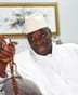 Yahya Jammeh au cours de l’entretien accordé à J.A., le 17 mai à Farafenni. © Bangaly Touré pour JA