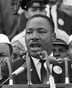 Martin Luther King prononçant son célèbre discours « I have a dream », le 28 août 1963, à Washington. © AP/SIPA