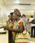 Accueil des affiliés de la Caisse Nationale d’Assurance Maladie et de Garantie Sociale (CNAMGS) à l’hôpital général de Libreville. © David Ignaszewski pour JA