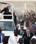 Le pape François, lors de son passage à Bangui, en Centrafrique, en novembre 2015. © Jerome Delay/AP/SIPA