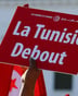 Le 26 mai 2017, lors d’une manifestation de soutien au Premier ministre tunisien, Youssef Chahed, à Tunis. © Riadh Dridi/AP/SIPA