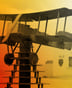 Maquette d’un biplan devant le musée consacré à l’Aéropostale et à Antoine de Saint-Exupéry, à Tarfaya, au Maroc. © Montage JA; FADEL SENNA/AFP