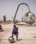 La place de la Nation, à N’Djamena, le 10 avril 2024. © ED RAM/Getty Images via AFP