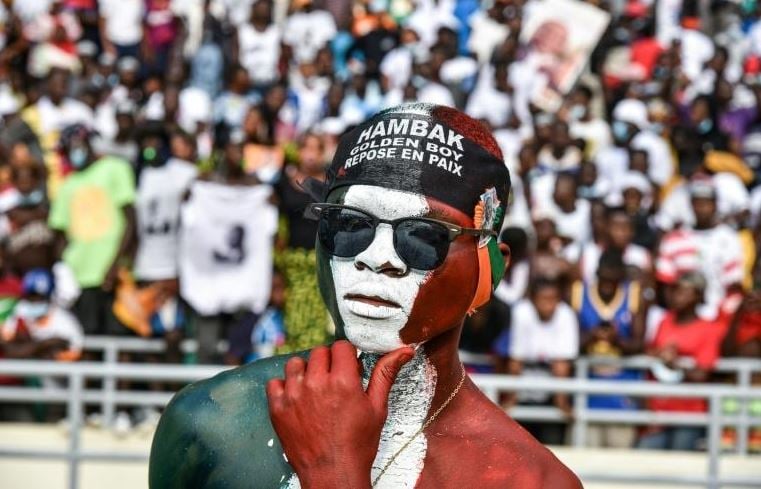 Lors de l'hommage national à Hamed Bakayoko, au grand stade d'Abidjan, le 17 mars 2021. &copy; Sia Kambou / AFP