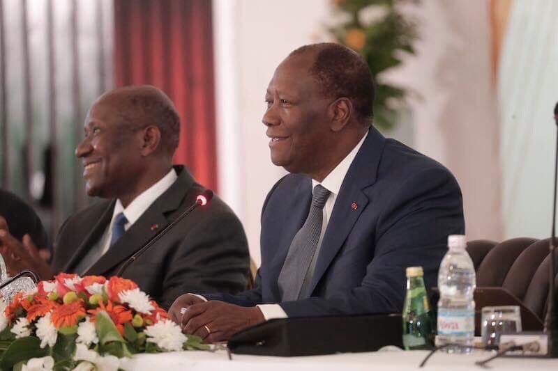 Alassane Ouattara au deuxième conseil politique du RHDP, le lundi 22 juillet 2019. &copy; Twitter officiel du président Alassane Ouattara