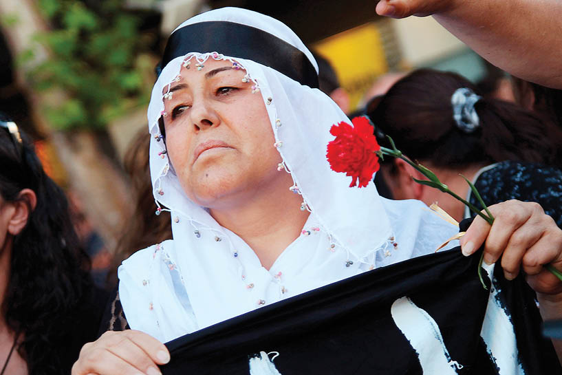 Le 23 juillet, à Ankara, cortège du mouvement des Mères pour la paix après l'attentat jihadiste à Suruç. &copy; Basin foto Ajansi/Lightrocket via Getty images