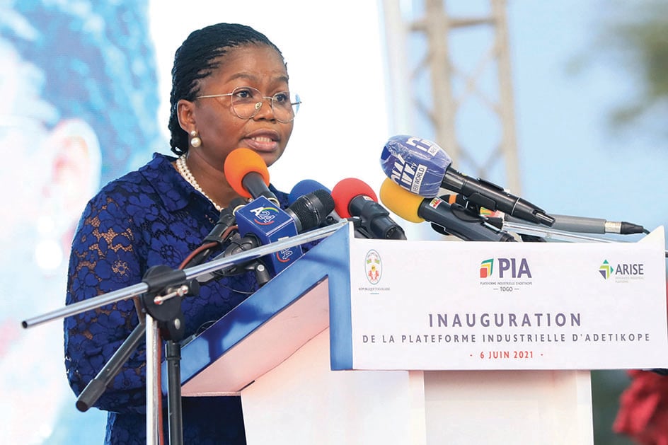  &copy; Mme Victoire Tomégah-Dogbé, Premier ministre lors de son intervention.