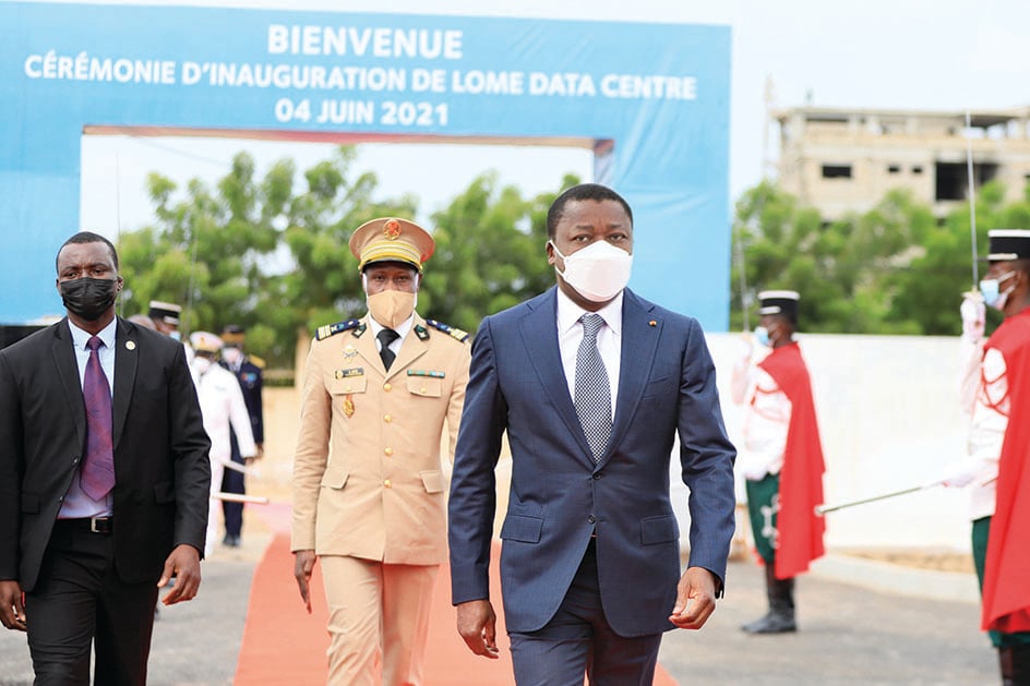  &copy; Le Chef de l’État, Faure Essozimna Gnassingbé lors de l’inauguration du Lomé Data Center