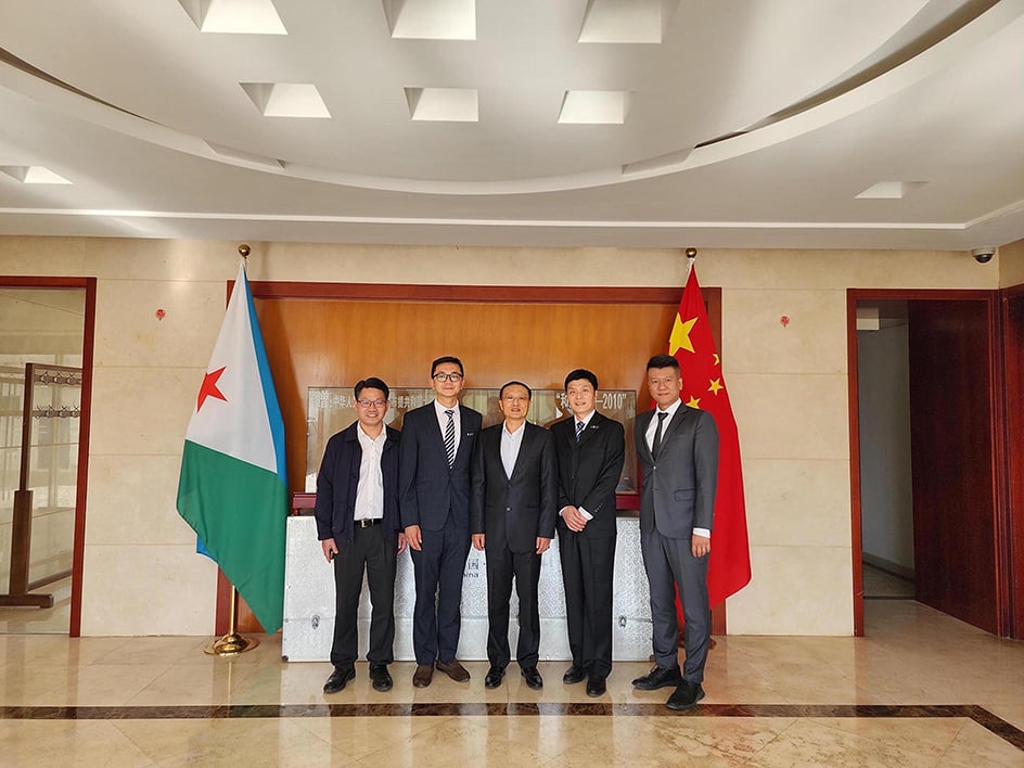  &copy; L’ambassadeur de Chine en République de Djibouti reçoit la délégation du Hong Kong Aerospace Technology Group (Photo : Hong Kong Aerospace Technology Group)