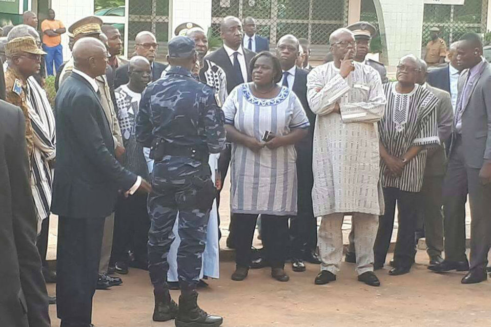 Le président malien Ibrahim Boubacar Keïta en visite à Ouagadougou le 15 août après l'attentat contre le café-restaurant Aziz Istanbul. Ici en compagnie du président Roch Marc Christian Kaboré. &copy; DR