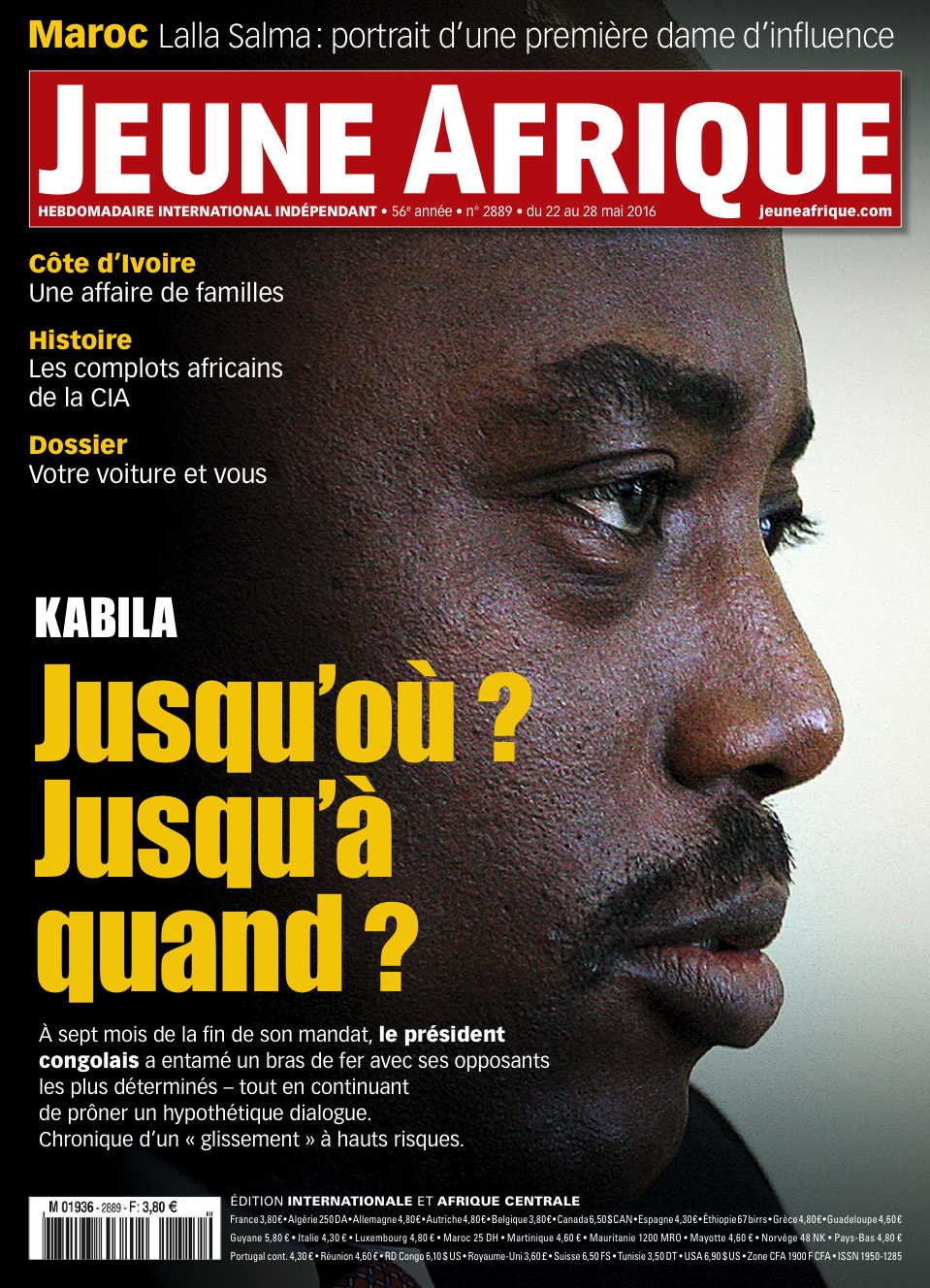 Jeune Afrique n°2889 &copy; JA