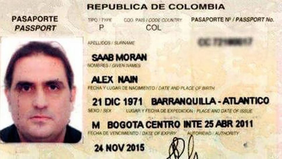 Passeport vénézuélien d'Alex Saab. &copy; Département du Trésor des États-Unis